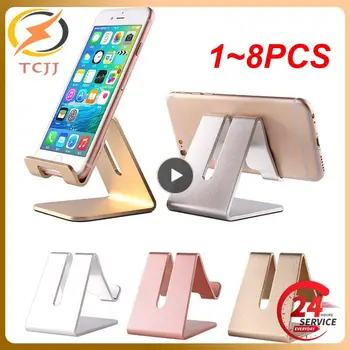 1 ~ 8PCS aliuminio stalinio kompiuterio laikiklio stalas Cell Foldable Extend Support Desk Mobiliojo telefono laikiklio stovas iPhone