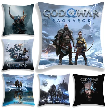 God of War Ragnarok pagalvės užvalkalas Kratos Atreus sofos kėdė Anime poliesterio pagalvėlės užvalkalas Pagalvės užvalkalas Animacinis pagalvės užvalkalas Nr. įdėklas