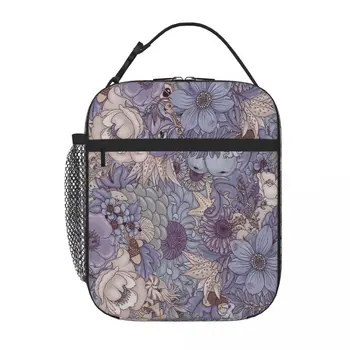 The Wild Side Lavender Ice Lunch Tote Thermal Bag Kids Lunch Bag Children's Food Bag