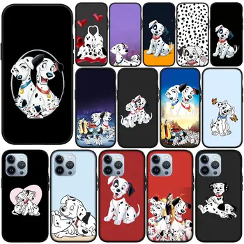 Minkštas silikoninis dangtelis, skirtas Apple iPhone 15 14 Plus 13 12 Mini Pro Max XR + 13Pro 14+ 15+ korpuso telefono dėklas Anime 101 Dalmatijos šuo