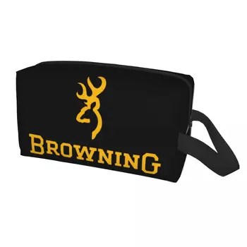 Travel Browning Guns Tualeto reikmenų krepšys Nešiojami žvejybos įrankiai Kosmetinis makiažo organizatorius moterims Grožio saugykla Dopp rinkinio dėklas