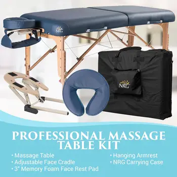 NRG Vedalux nešiojamas masažo stalo paketas Agate - sulankstoma masažinė lova lengvas stalas - profesionalus stalas sp
