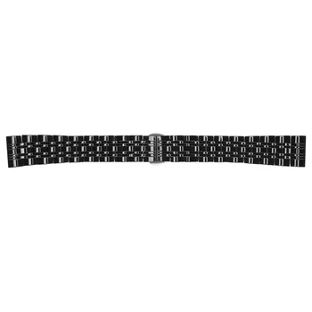 Watch Strap Black Professional Flat Watch Bracelet Feed Replacement Watch Band Accessory18mm / 0.71in G