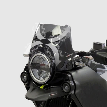 Motociklų priedai Priekinis priekinis stiklas Vėjo deflektoriaus dalys Husqvarna Norden 901 2022-2023 (pilka)