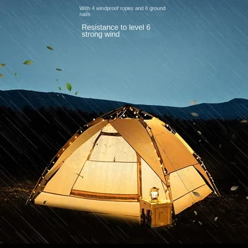 Lauko palapinė Visiškai automatinis Flick Open Camping Camping Barbecue Park Apsauginis kremas nuo lietaus Lengvas laikymas Sulankstoma palapinė
