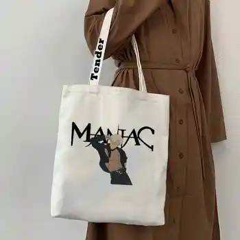 Stray Kids Felix Tote Bags Kpop Maniac Women Handbag Hip Hop Shoulder Bag Shopping Bag Aesthetic Bags Students Schoolbag