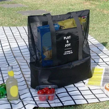 Rankinis pietų krepšys Termoizoliaciniai krepšiai Naudingas krepšys per petį Aušintuvas Pikniko krepšys Tinklelis Paplūdimio krepšys Maisto gėrimų saugykla