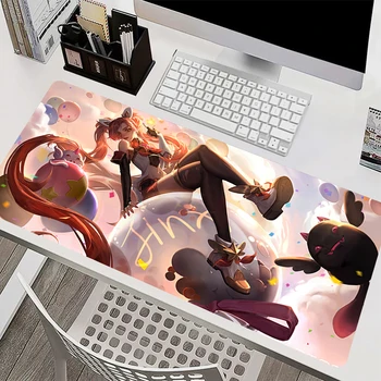 League Of Legends Miss Fortune klaviatūra Pelės kilimėlis Nešiojamas kompiuteris Kawaii Anime Girl Mousepad Office PC žaidimų priedai Stalo kilimėlis