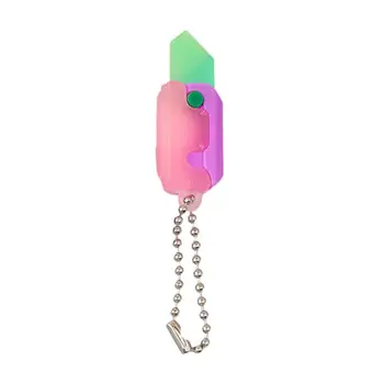 Gravity Cutter Fidget Toy Small Cutter Cutter Keychain Mini morkų pjaustytuvo raktų pakabukas su kabančia karoliukų grandine Juokinga 3d rankinei