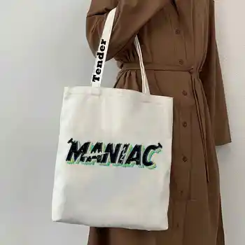 Stray Kids Felix Tote Bags Kpop Maniac Women Handbag Hip Hop Shoulder Bag Shopping Bag Aesthetic Bags Students Schoolbag