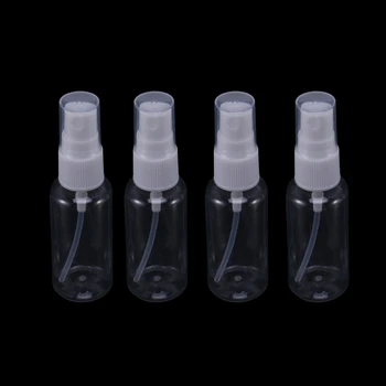 100 PCS 30 ml (1Oz) skaidrus plastikinis rūko purškimo butelis, skaidrus kelioninis butelis, nešiojamas pakartotinai užpildomas purškiamas purkštuvo butelis