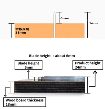 Japan Steel Blade Leather Cord organizatorius Šešiakampis kabelis Vielos laikiklis Odinis šablonas 